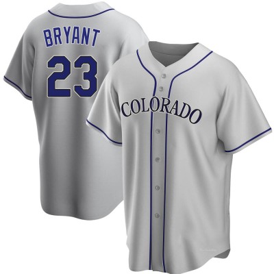 Men's Kris Bryant Colorado Rockies Replica Gray Road Jersey