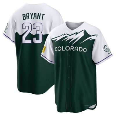 Men's Kris Bryant Colorado Rockies Replica Green 2022 City Connect Jersey