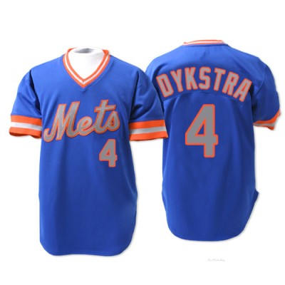 Men's Lenny Dykstra New York Mets Authentic Blue 1983 Throwback Jersey