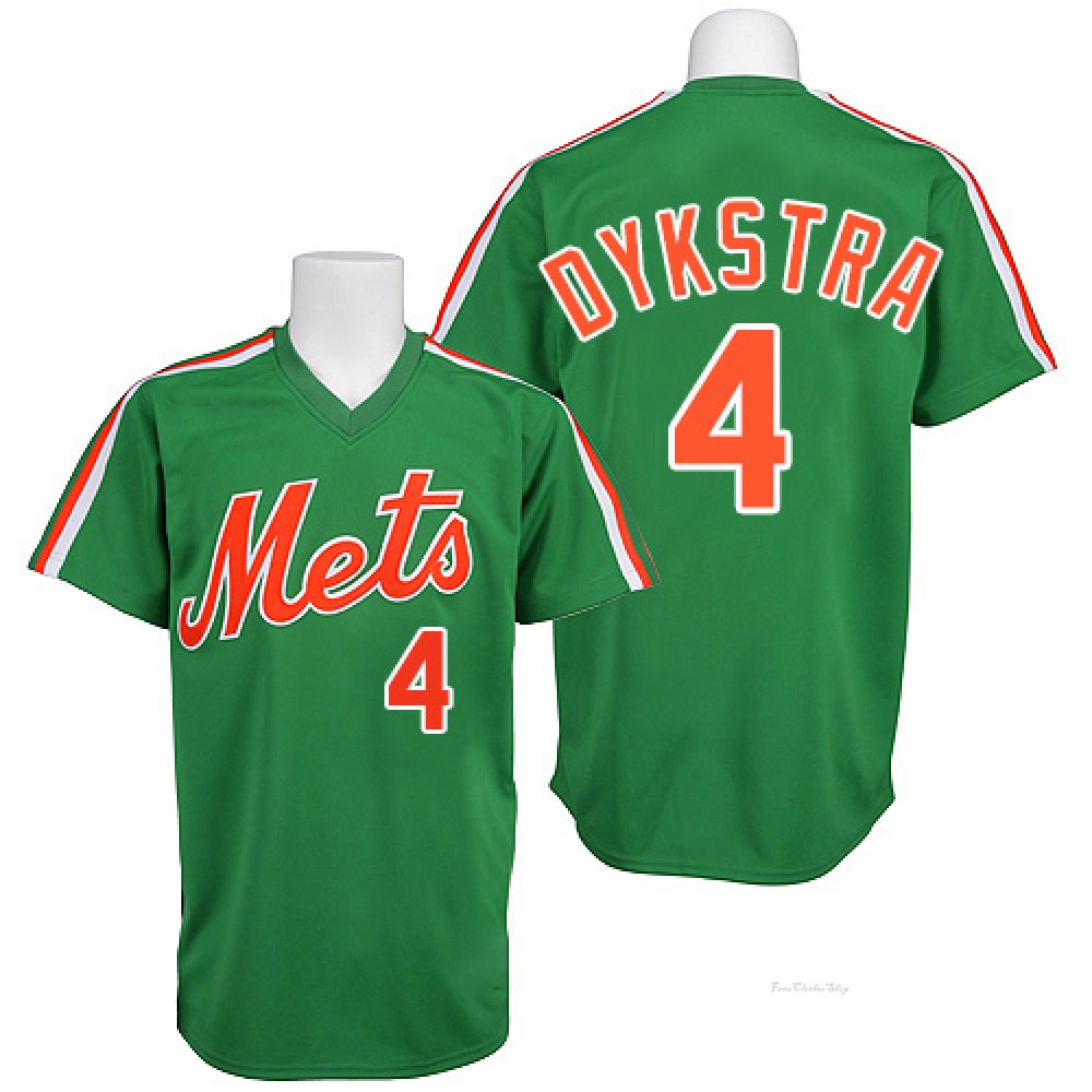 Men's Lenny Dykstra New York Mets Authentic Green 1985 Throwback Jersey