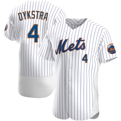 Men's Lenny Dykstra New York Mets Authentic White Home Jersey