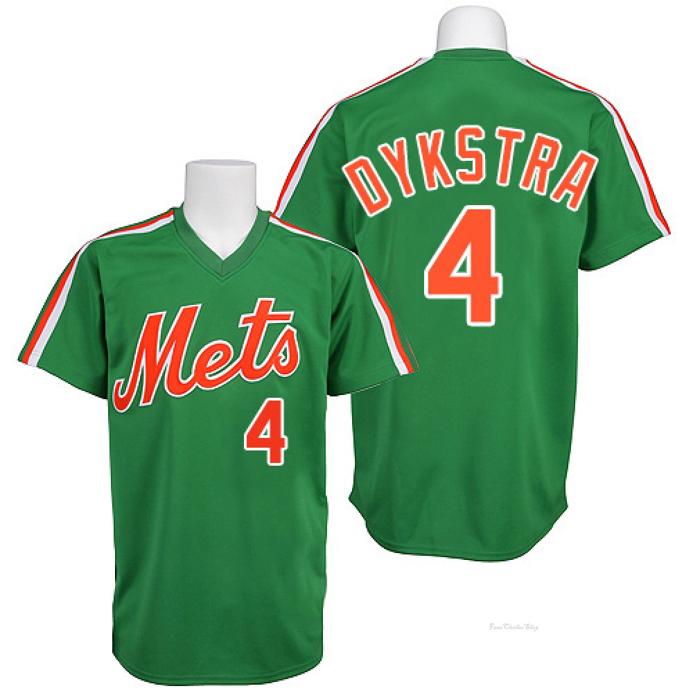Men's Lenny Dykstra New York Mets Replica Green 1985 Throwback Jersey