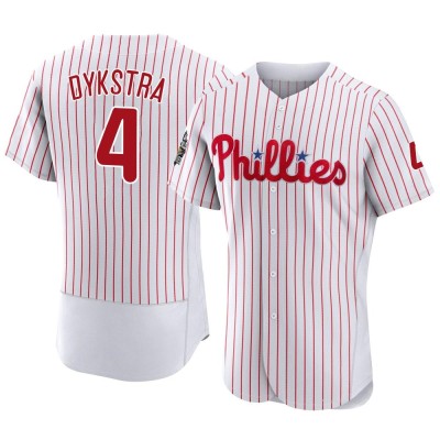 Men's Lenny Dykstra Philadelphia Phillies Authentic White 2022 World Series Home Jersey