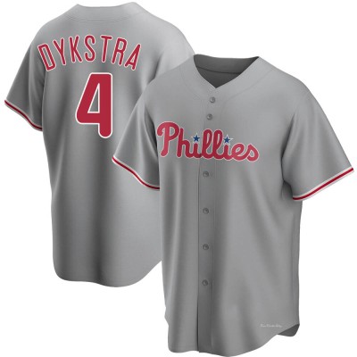 Men's Lenny Dykstra Philadelphia Phillies Replica Gray Road Jersey