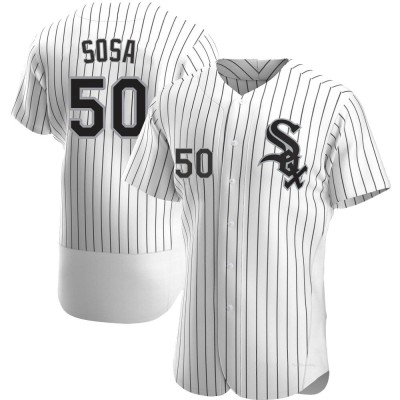 Men's Lenyn Sosa Chicago White Sox Authentic White Home Jersey