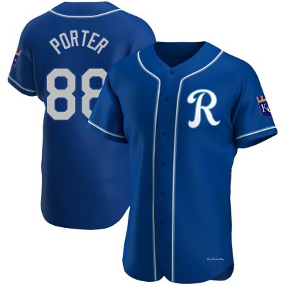 Men's Logan Porter Kansas City Royals Authentic Royal Alternate Jersey
