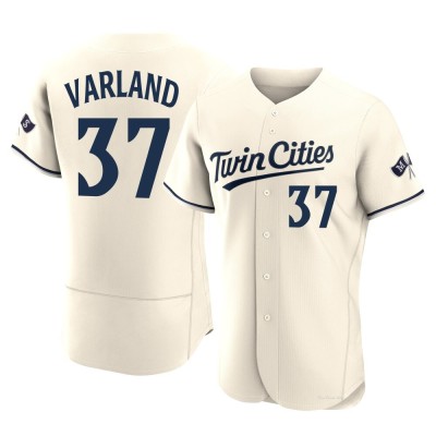 Men's Louie Varland Minnesota Twins Authentic Cream Alternate 2023 Jersey