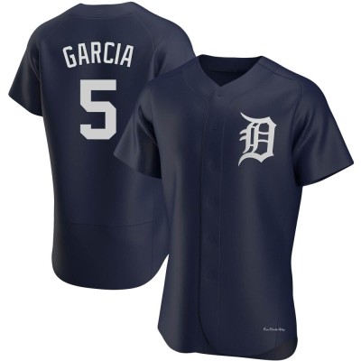 Men's Luis Garcia Detroit Tigers Authentic Navy Alternate Jersey