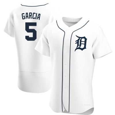 Men's Luis Garcia Detroit Tigers Authentic White Home Jersey