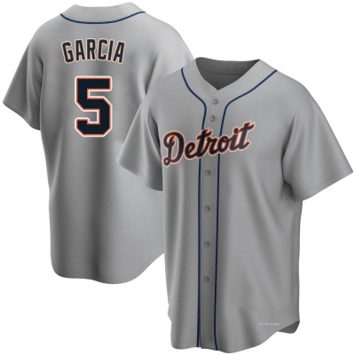 Men's Luis Garcia Detroit Tigers Replica Gray Road Jersey