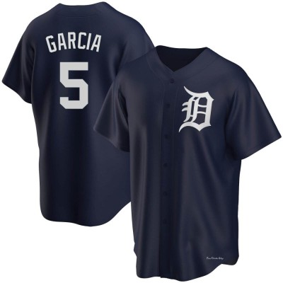 Men's Luis Garcia Detroit Tigers Replica Navy Alternate Jersey
