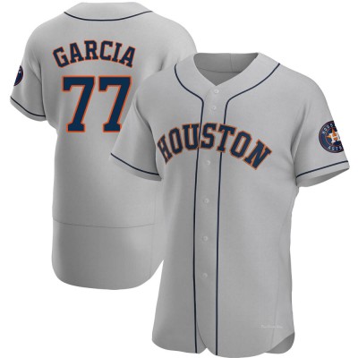 Men's Luis Garcia Houston Astros Authentic Gray Road Jersey