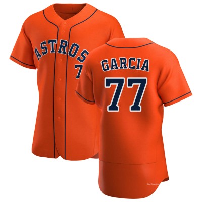 Men's Luis Garcia Houston Astros Authentic Orange Alternate Jersey