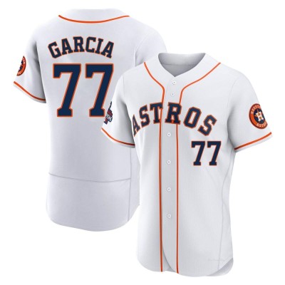 Men's Luis Garcia Houston Astros Authentic White 2022 World Series Champions Home Jersey