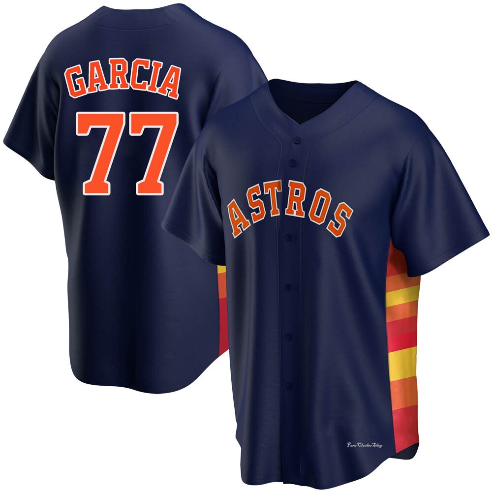Men's Luis Garcia Houston Astros Replica Navy Alternate Jersey