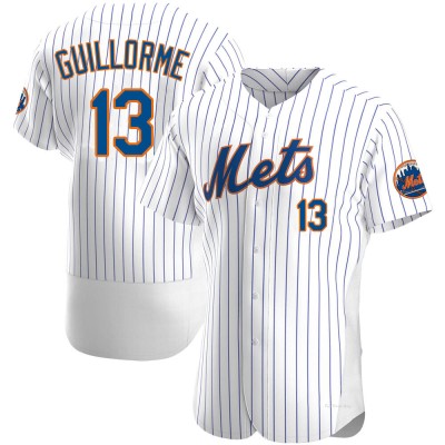Men's Luis Guillorme New York Mets Authentic White Home Jersey
