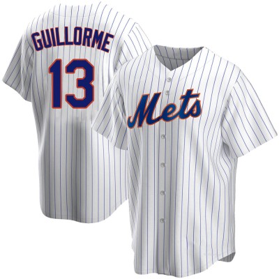 Men's Luis Guillorme New York Mets Replica White Home Jersey