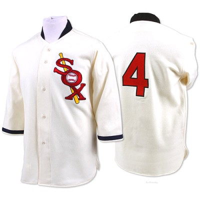 Men's Luke Appling Chicago White Sox Authentic Cream Throwback Jersey