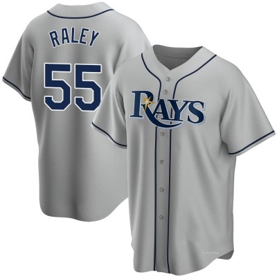 Men's Luke Raley Tampa Bay Rays Replica Gray Road Jersey
