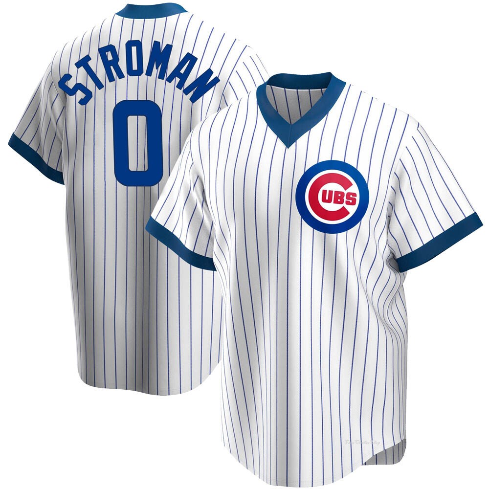 Men's Marcus Stroman Chicago Cubs Replica White Home Cooperstown Collection Jersey