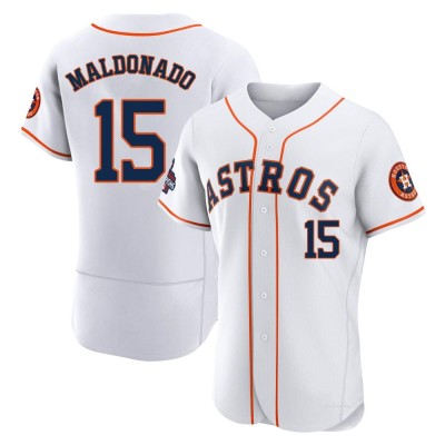 Men's Martin Maldonado Houston Astros Authentic White 2022 World Series Champions Home Jersey