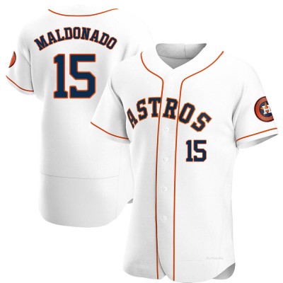 Men's Martin Maldonado Houston Astros Authentic White Home Jersey