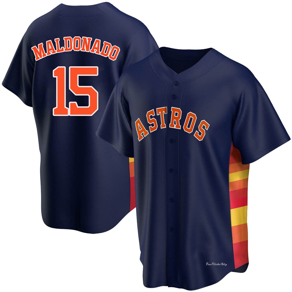 Men's Martin Maldonado Houston Astros Replica Navy Alternate Jersey