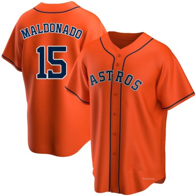Men's Martin Maldonado Houston Astros Replica Orange Alternate Jersey