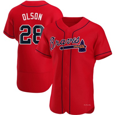 Men's Matt Olson Atlanta Braves Authentic Red Alternate Jersey