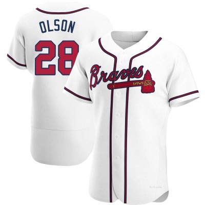 Men's Matt Olson Atlanta Braves Authentic White Home Jersey
