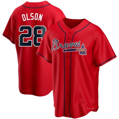 Men's Matt Olson Atlanta Braves Replica Red Alternate Jersey