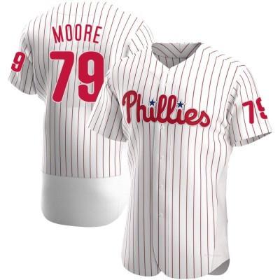 Men's McKinley Moore Philadelphia Phillies Authentic White Home Jersey