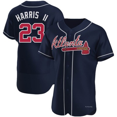 Men's Michael Harris II Atlanta Braves Authentic Navy Alternate Jersey