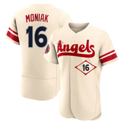 Men's Mickey Moniak Los Angeles Angels Authentic Cream 2022 City Connect Jersey