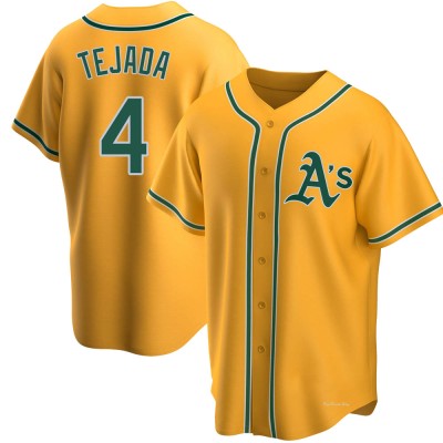 Men's Miguel Tejada Oakland Athletics Replica Gold Alternate Jersey