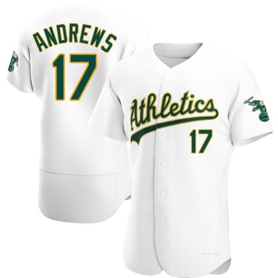 Men's Mike Andrews Oakland Athletics Authentic White Home Jersey