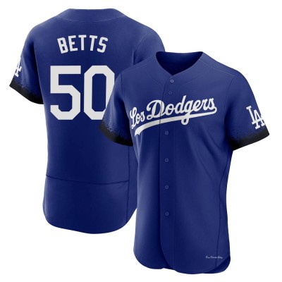 Men's Mookie Betts Los Angeles Dodgers Authentic Royal 2021 City Connect Jersey