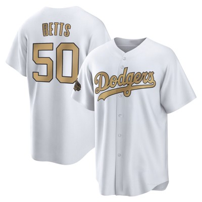 Men's Mookie Betts Los Angeles Dodgers Game White Replica 2022 All-Star Jersey