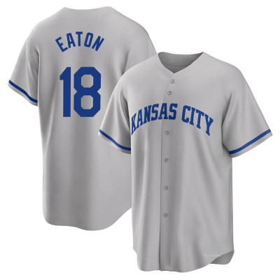 Men's Nate Eaton Kansas City Royals Replica Gray 2022 Road Jersey