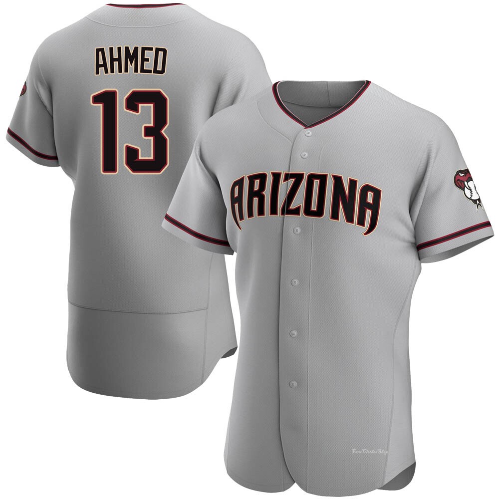 Men's Nick Ahmed Arizona Diamondbacks Authentic Gray Road Jersey