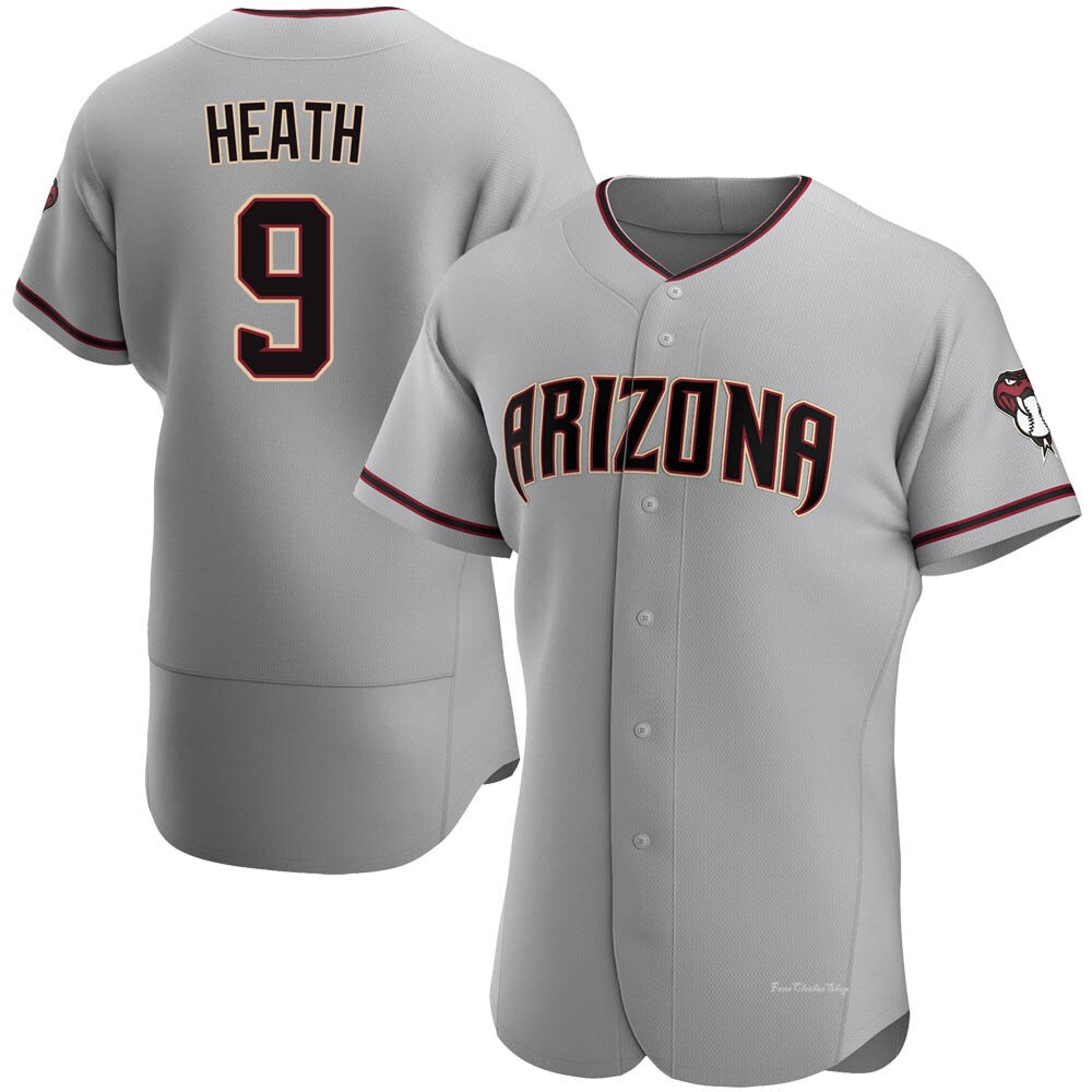 Men's Nick Heath Arizona Diamondbacks Authentic Gray Road Jersey
