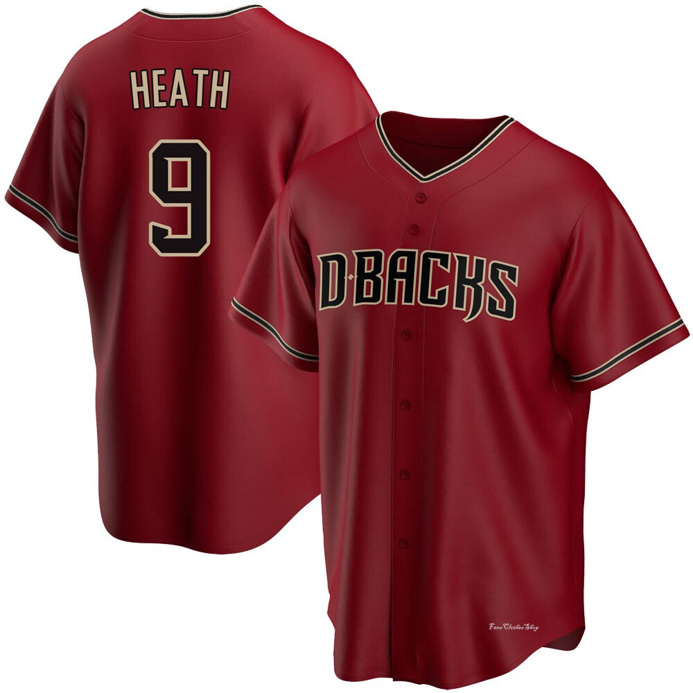 Men's Nick Heath Arizona Diamondbacks Replica Red Alternate Jersey