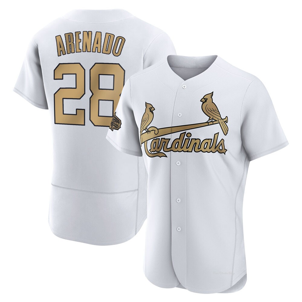 Men's Nolan Arenado St. Louis Cardinals Game White Authentic 2022 All-Star Jersey