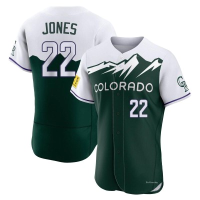 Men's Nolan Jones Colorado Rockies Authentic Green 2022 City Connect Jersey