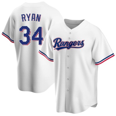 Men's Nolan Ryan Texas Rangers Replica White Home Jersey