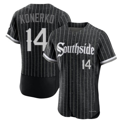 Men's Paul Konerko Chicago White Sox Authentic Black 2021 City Connect Jersey