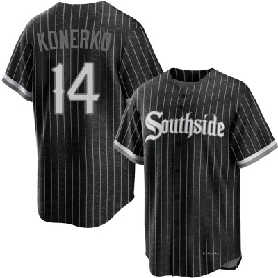 Men's Paul Konerko Chicago White Sox Replica Black 2021 City Connect Jersey