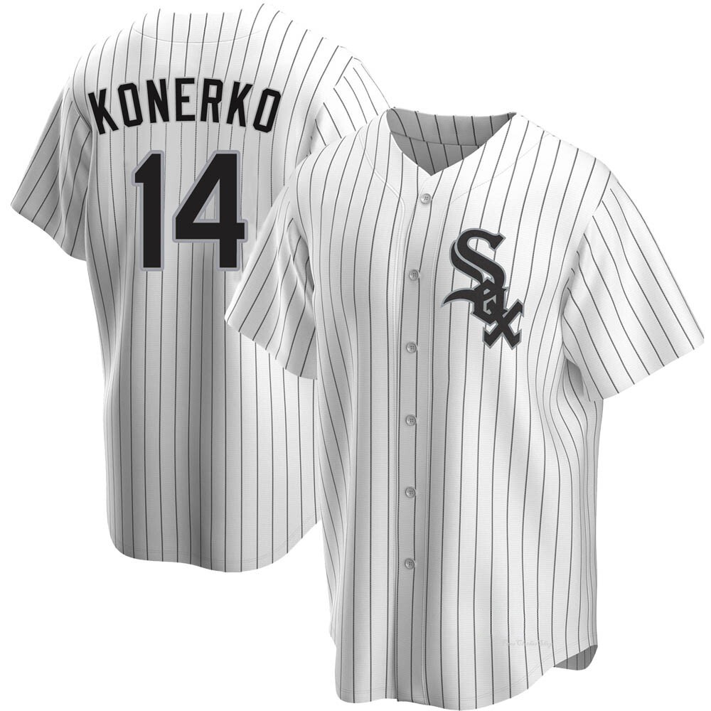 Men's Paul Konerko Chicago White Sox Replica White Home Jersey
