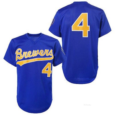 Men's Paul Molitor Milwaukee Brewers Authentic Blue 1991 Throwback Jersey