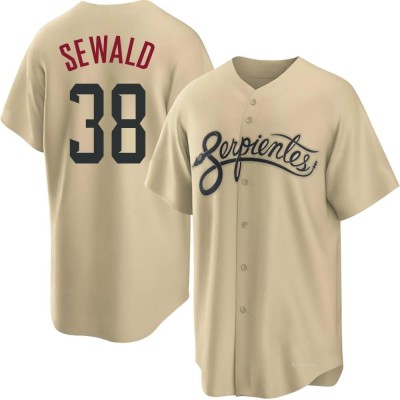Men's Paul Sewald Arizona Diamondbacks Replica Gold 2021 City Connect Cool Base Jersey